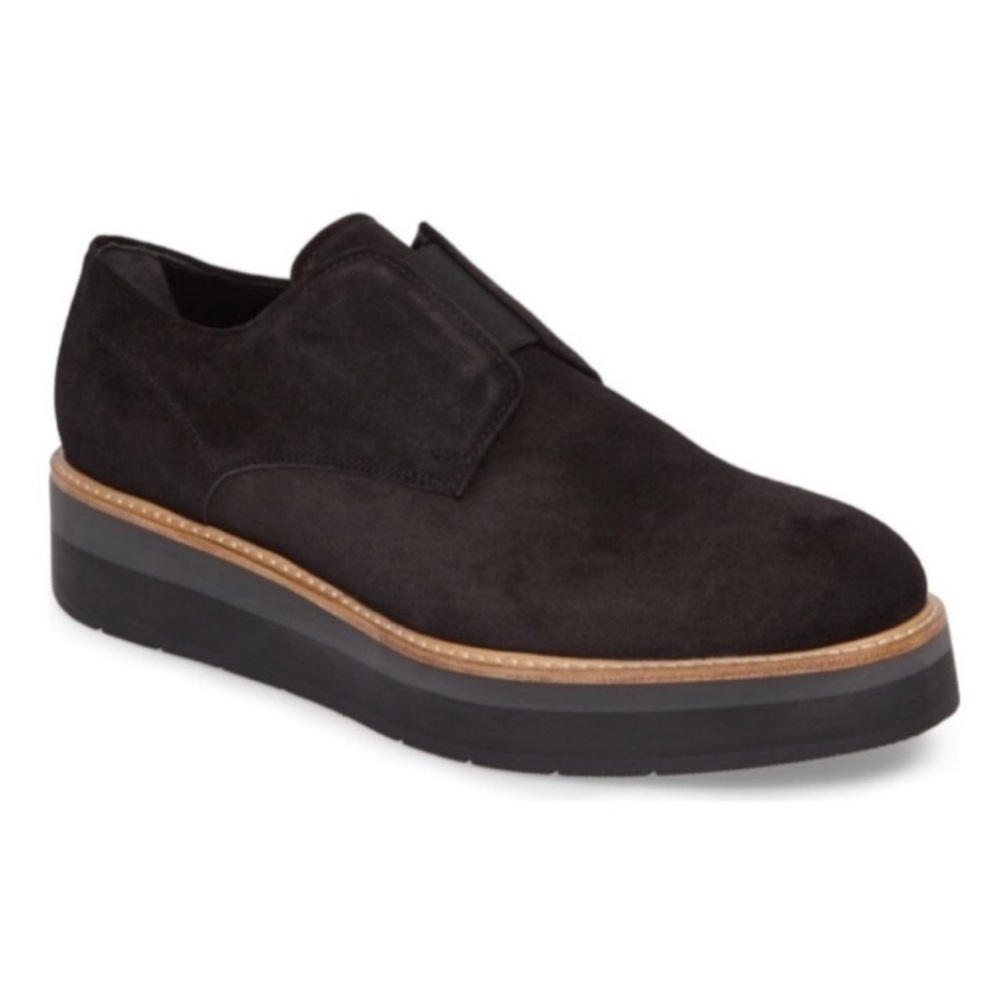 Vince Davy Slip-On Platform Suede Oxford Loafers Women's